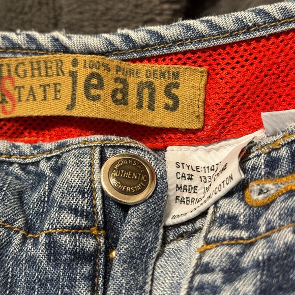 Baggy navy blue cargo jeans high state brand jeans - Picture 5 of 12